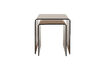 Miniature Lot de 2 tables d'appoint en verre marron Vetro 1