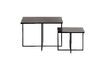 Miniature Lot de 2 tables d'appoints en métal marron foncé Olan 4