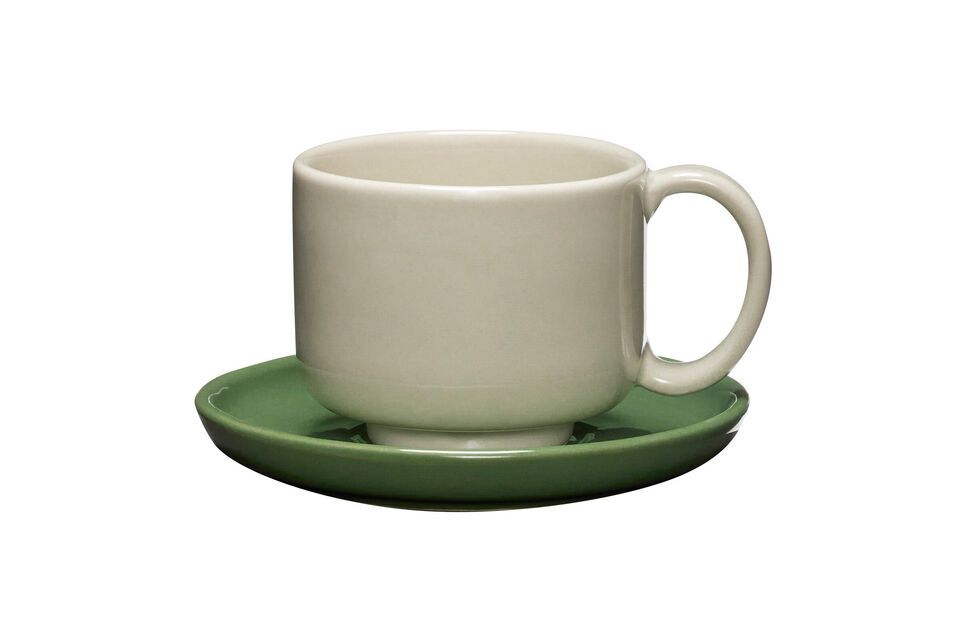 Lot de 2 tasses en céramique vertes Amare - 8