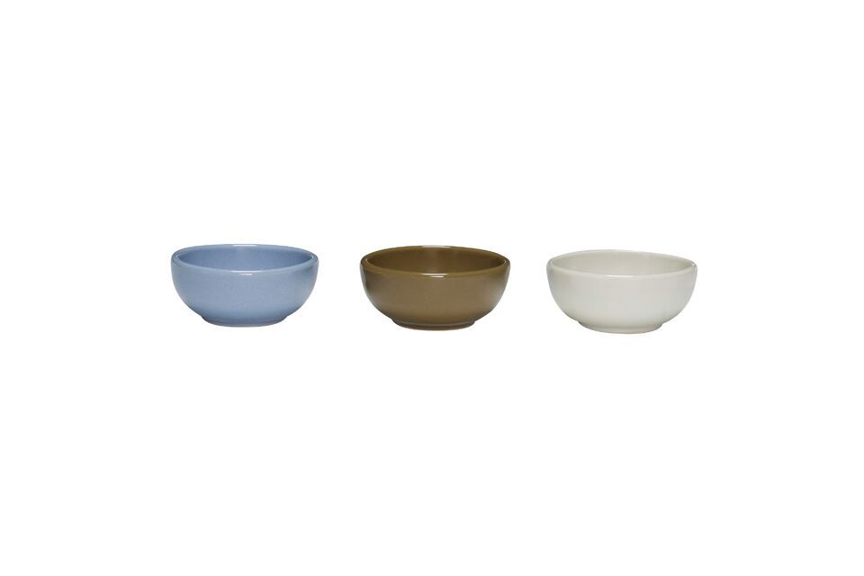 Lot de 3 bols en céramique multicolore Amare Hübsch