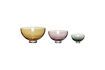 Miniature Lot de 3 bols en verre multicolore Radiant 1