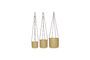 Miniature Lot de 3 caches-pots en coton beige Bloom Détouré