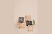 Miniature Lot de 3 paniers en bambou clair Square 2