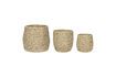 Miniature Lot de 3 paniers en fibres naturels clair Sort 1