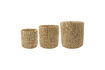 Miniature Lot de 3 paniers en jacinthe d'eau naturelle Roun 1
