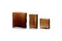 Miniature Lot de 3 vases en verre ambre Elements Détouré