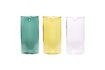 Miniature Lot de 3 vases en verre multicolore Popsicle 1