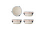 Miniature Lot de 4 bols D13,5xH6 cm en grès rose Carry Détouré