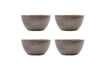 Miniature Lot de 4 bols Ø 12 cm en grès rose Vida 1