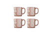 Miniature Lot de 4 mugs en grès rose Saul 1