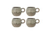 Miniature Lot de 4 tasses D9xH8 cm en grès marron Paula 1