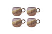 Miniature Lot de 4 tasses D9xH8 cm en grès violet Paula 1