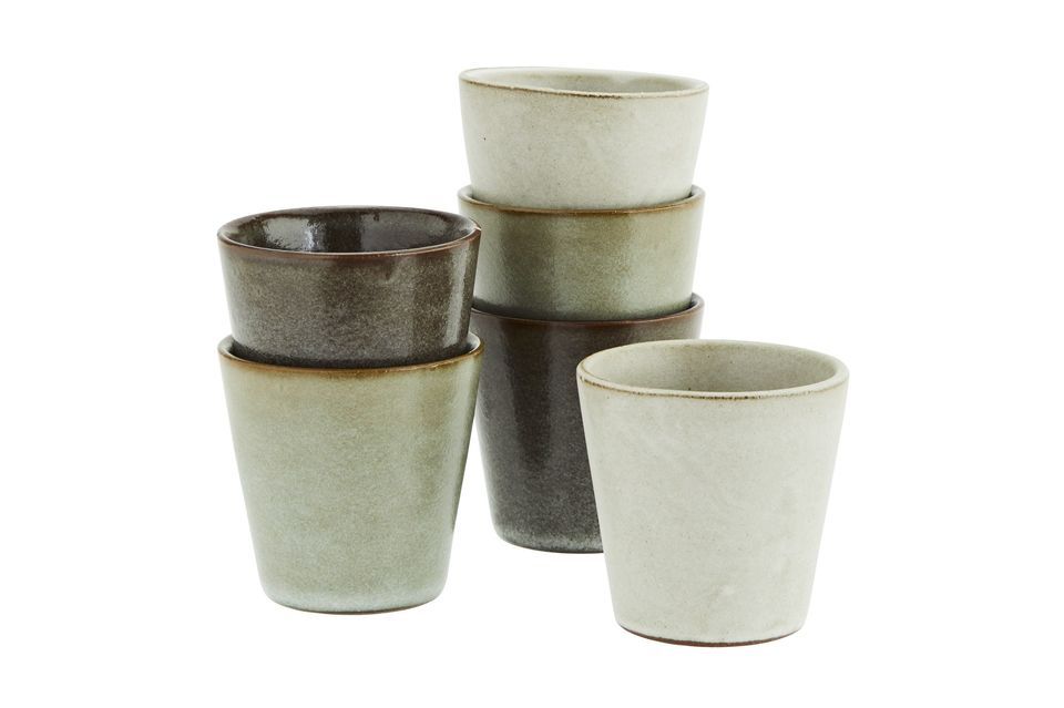 Lot de 4 tasses en céramique multicolore Higge Madam Stoltz