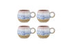 Miniature Lot de 4 tasses en grès rose Paula 1