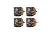 Miniature Lot de 4 tasses multicolores en grès Vivielle 1