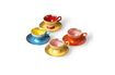 Miniature Lot de 4 tasses multicolores en porcelaine Grandma 4