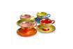Miniature Lot de 4 tasses multicolores en porcelaine Grandma 1