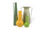 Miniature Lot de 4 Vases en fer vert Roman Détouré