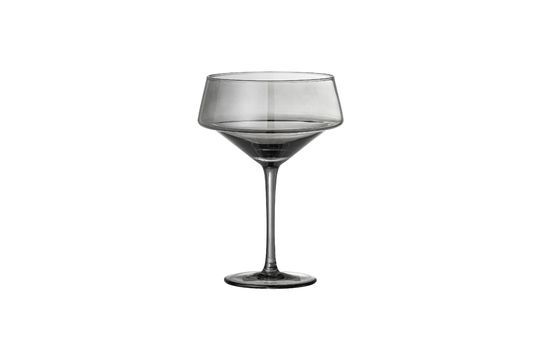 Lot de 4 verres à cocktail gris en verre Yvette Détouré