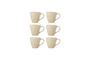 Miniature Lot de 6 tasses D8,5 cm en grès naturel Latina Détouré
