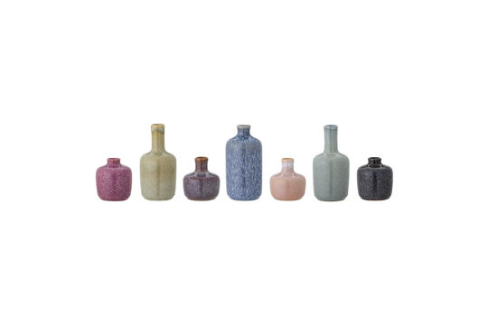 Voir la fiche produit lot de 7 vases en grès multicolore Maien Lot de 7 vases en grès multicolore Maien