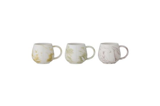 See the product profile lot of 3 mugs in stoneware Palma Lot of 3 mugs in stoneware Palma