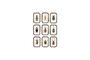 Miniatura Lote de 9 marcos de madera oscura Insectos Clipped