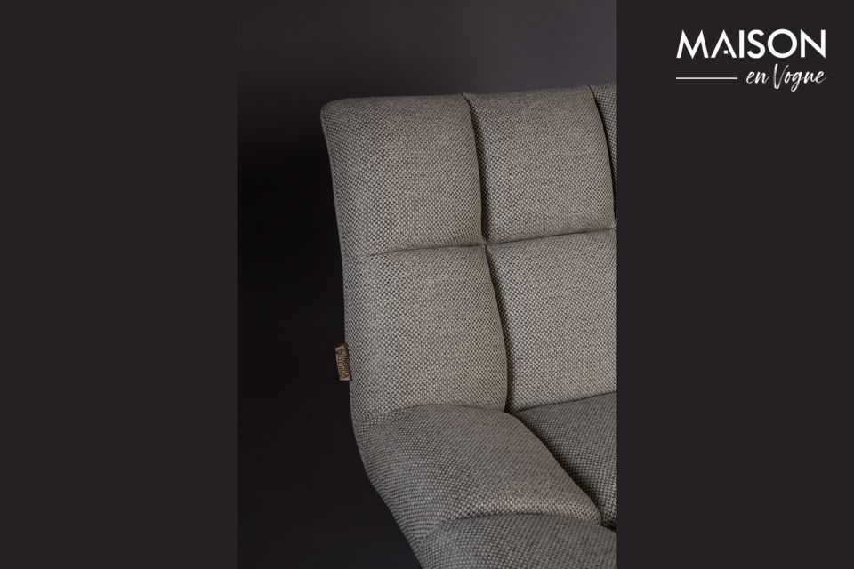 Lounge chair in light grey BAR - 6