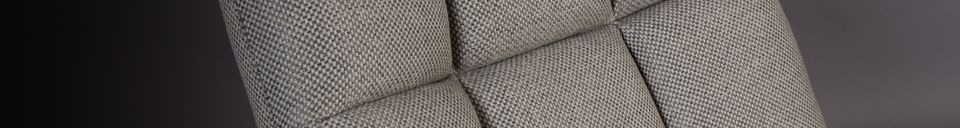 Material Details Lounge chair in light grey BAR