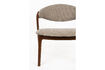 Miniature Lounge chair in walnut-finished beech wood Babington 6
