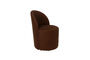 Miniature Lounge Chair Plush Brown Clipped