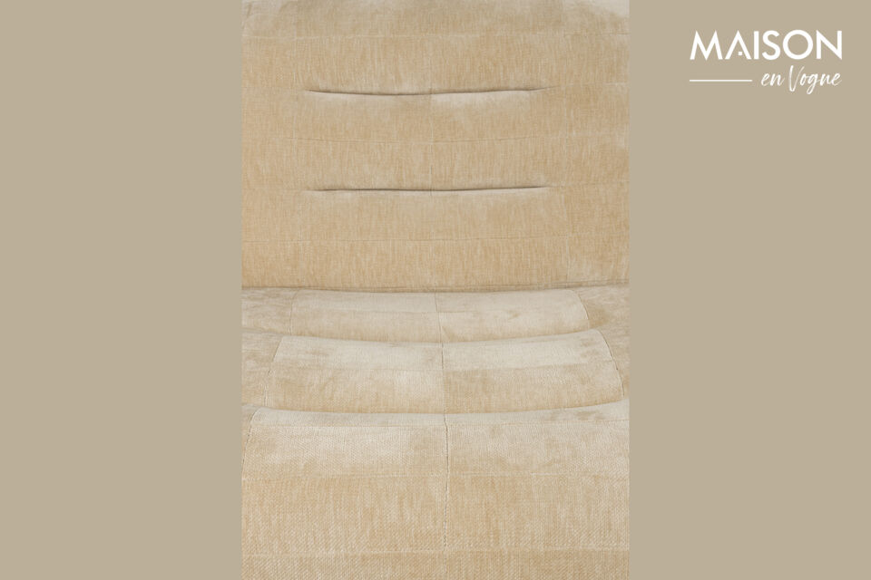 Lounge Chair Wyatt Velours Beige - 7