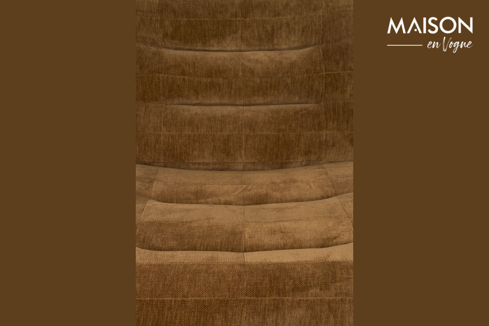 Lounge Chair Wyatt Velours Cognac - 7