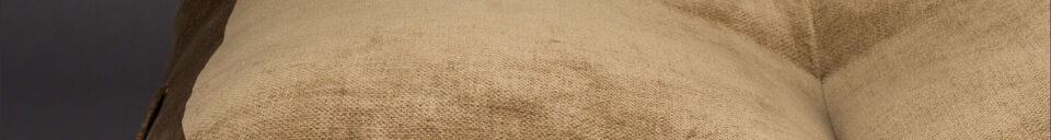 Benadrukte materialen Lounge fauteuil in bruin fluweel Tombag