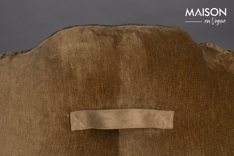 Lounge fauteuil in bruin fluweel Tombag - 7