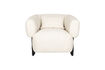 Miniatuur Lounge fauteuil in crèmekleurige stof Neil 7
