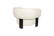 Miniatuur Lounge fauteuil in crèmekleurige stof Neil 9