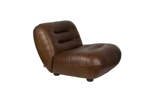 Schauen Sie die Produktbeschreibung an lounge-Sessel aus dunkelbraunem Leder Wyatt Lounge-Sessel aus dunkelbraunem Leder Wyatt