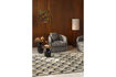 Miniaturansicht Lounge-Sessel aus grauem Stoff Boho 3