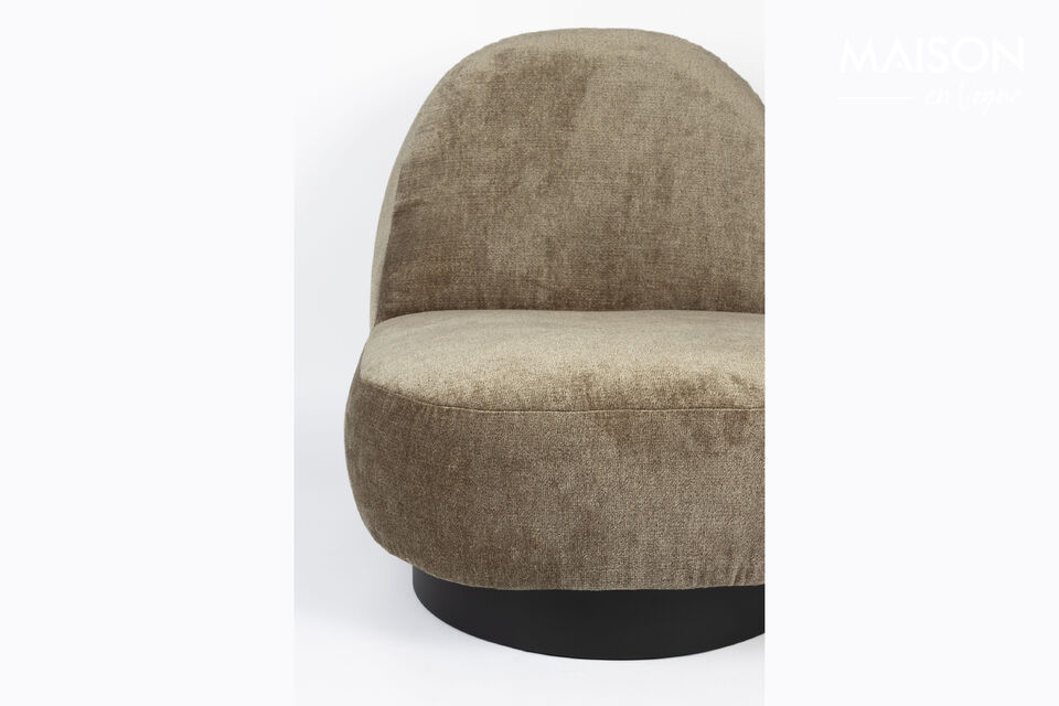 Lounge-Sessel aus grünem Stoff Eden - 9