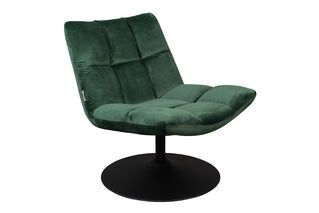 Lounge-Sessel Bar aus grünem Samt