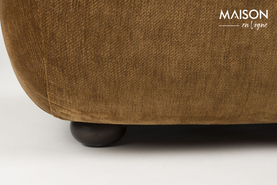 Lounge Sessel Wyatt Velours Cognac - 8