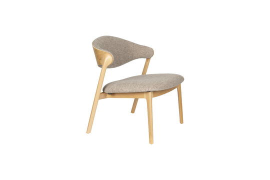 Schauen Sie die Produktbeschreibung an loungesessel aus beigem Buchenholz Babington Loungesessel aus beigem Buchenholz Babington