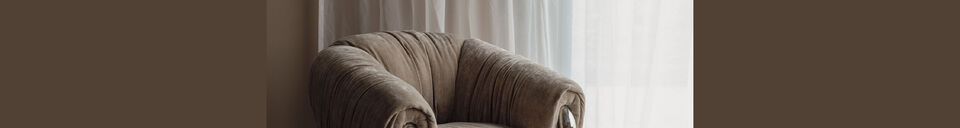 Benadrukte materialen Loungestoel Marly