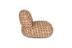 Miniatuur Loungestoel Ritz Beige Gebrand Oranje 5
