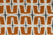 Miniatuur Loungestoel Ritz Beige Gebrand Oranje 12