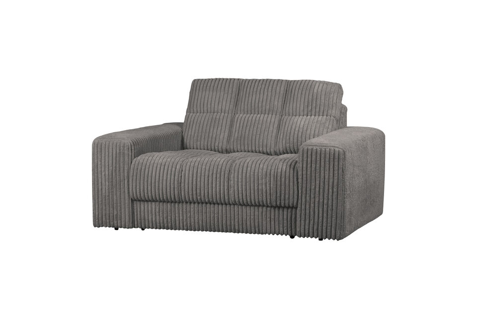 Loveseat 136 cm tejido de pana Terrazzo SECOND DATE Woood