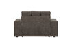 Miniature Loveseat 136 cm Vintage Fabric Warm Grey Second Date 3