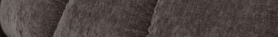 Benadrukte materialen Loveseat 136 cm Vintage Stof Warmgrijs Second Date