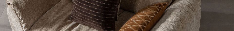 Materialbeschreibung Loveseat 138 cm 3D-Chenille Sand BAGGY